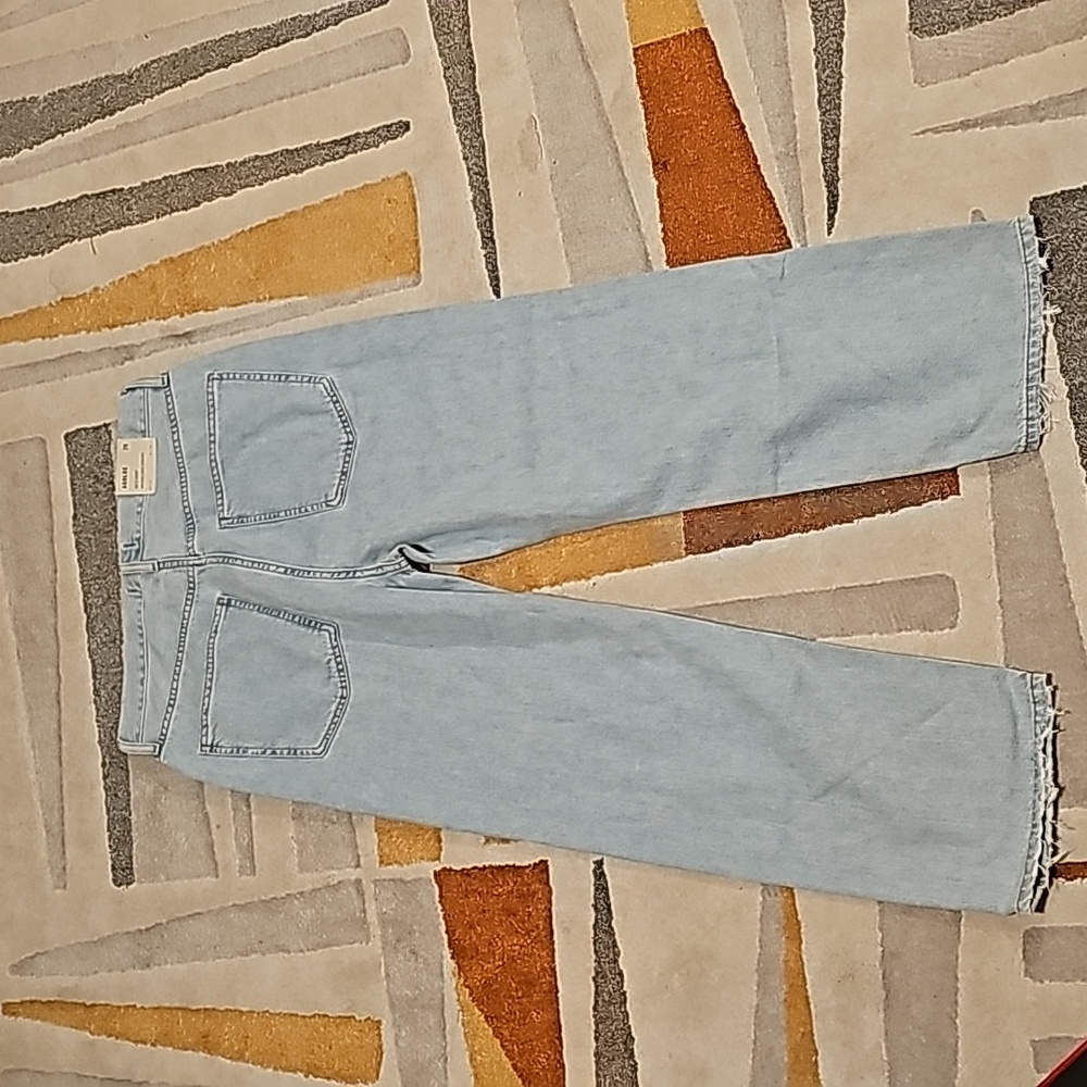 NWT Agolde 90's crop mid loose straight jeans in pivot - Picture 5 of 9